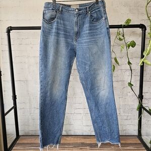 Everlane The Curvy Cheeky Jean Straight Leg Raw Hem 32 Regular